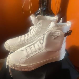 Prada Nylon Hightop Sneaker 41